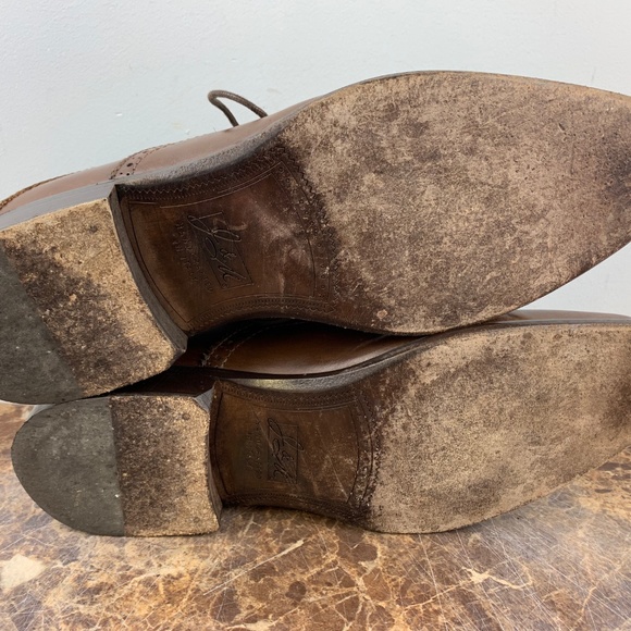 Johnston Murphy Italy Brown Wholecut Dress Shoes 8 main image 4